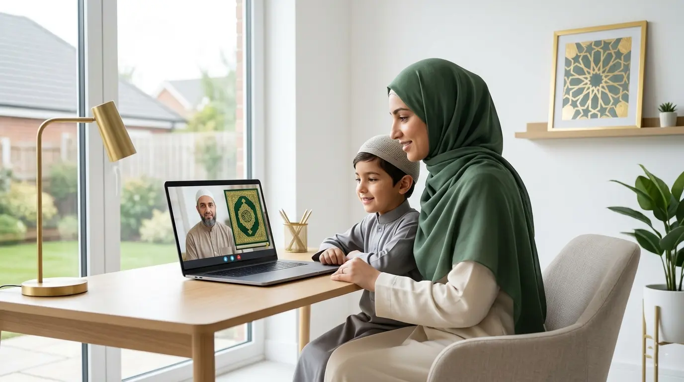 Student learning Quran online with ILM E QURAN INSTITUTE
